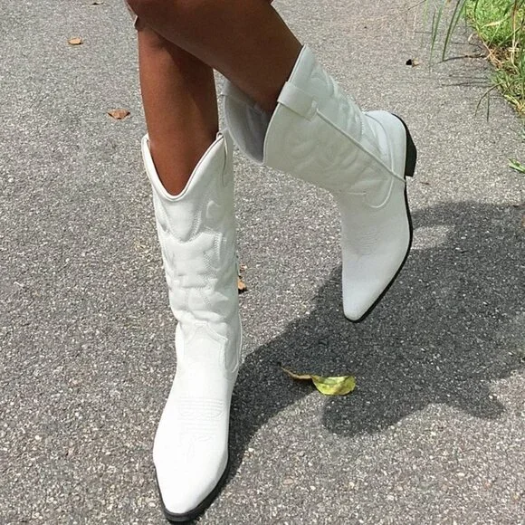 #39❤️ NEW THERAPY CLAYTON WHITE BOOTS - Picture 9 of 10